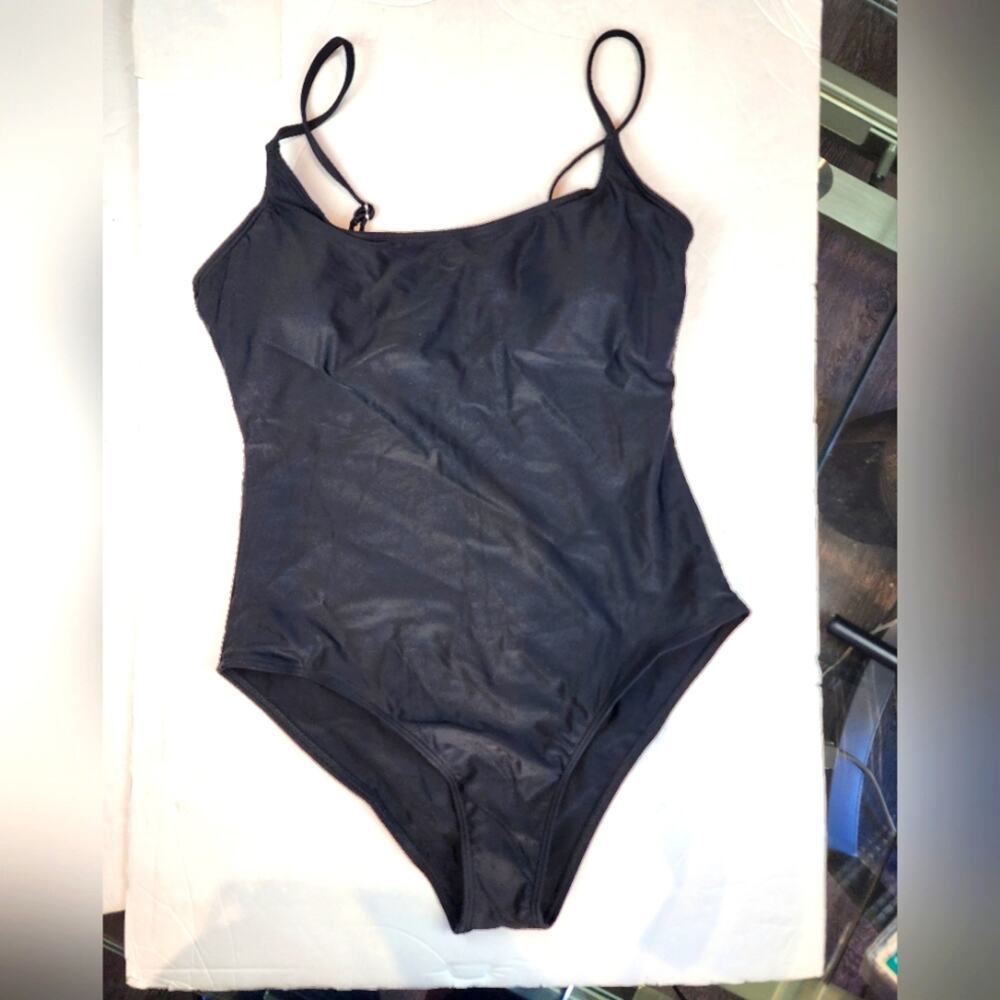 New‎ Black Tank One Piece Swimsuit 985 Women's Size M
